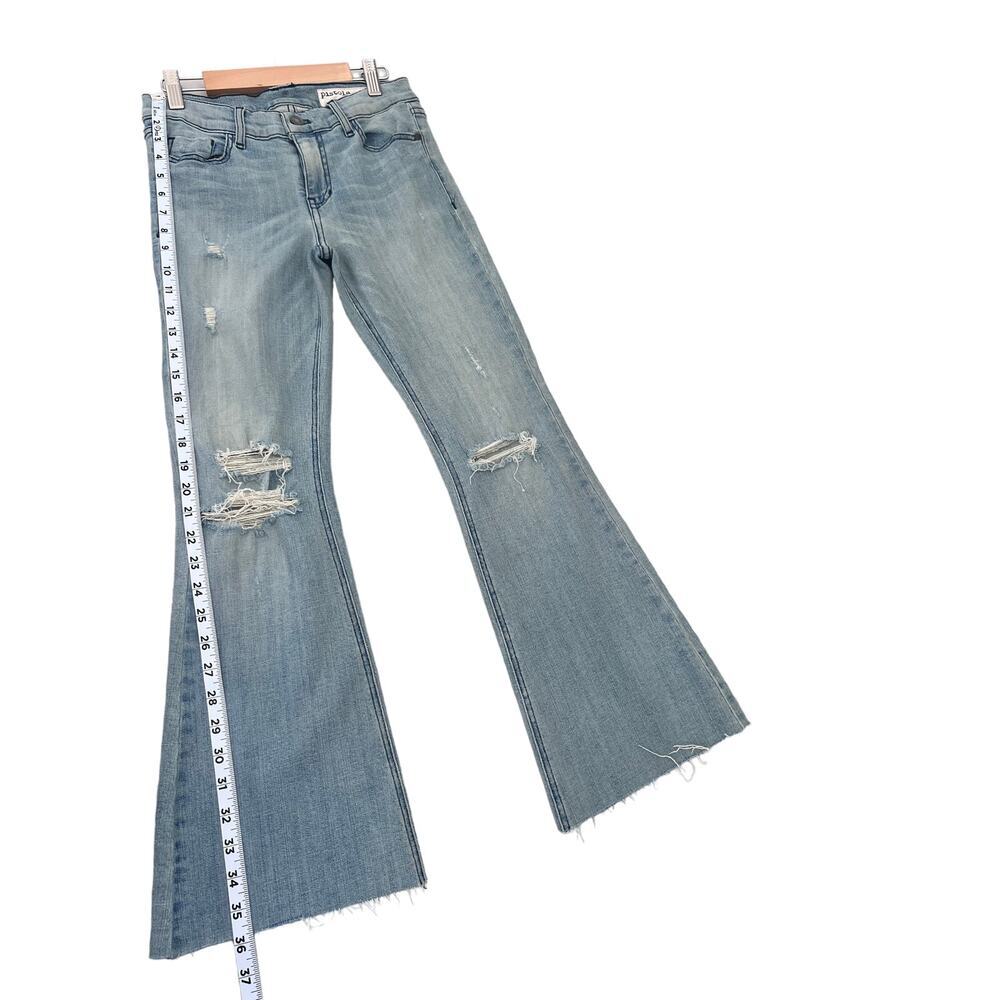 Pistola Women's Distressed Flare Jeans Size 27 Light Wash Denim - Picture 7 of 8